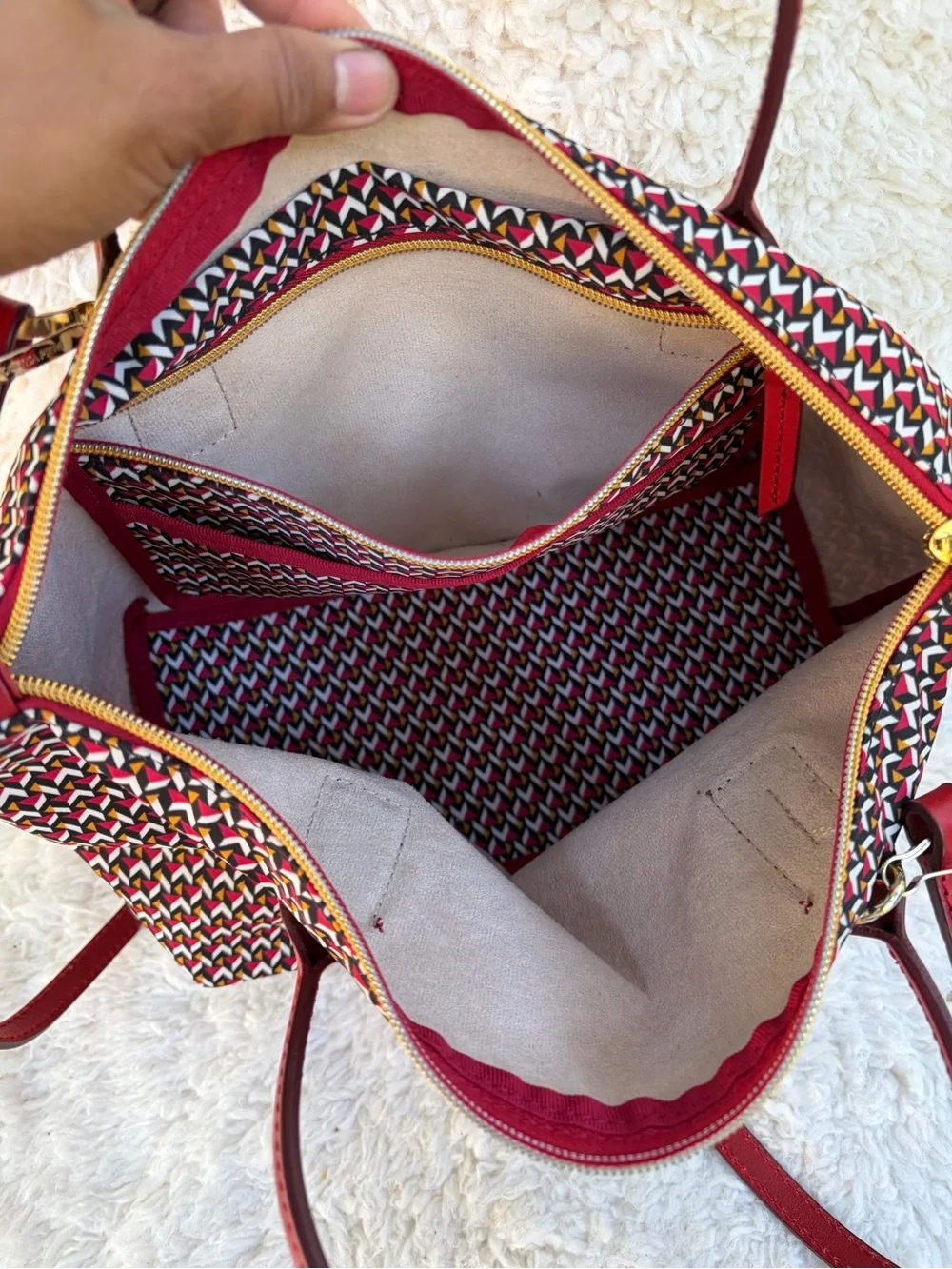 Roberta Pieri Tatami print tote crossbody